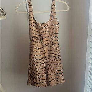 WeWoreWhat Tiger Print Sleeveless Workout Romper